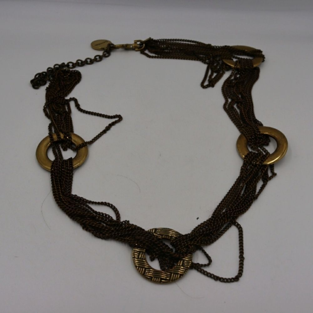 Calvin Klein Gold Tone Chain Belt Y2K 44"